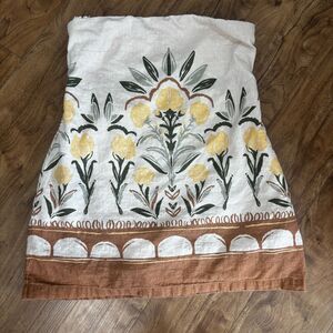 Abercrombie & Fitch Scarlett Strapless Floral Linen Blend Skort XL